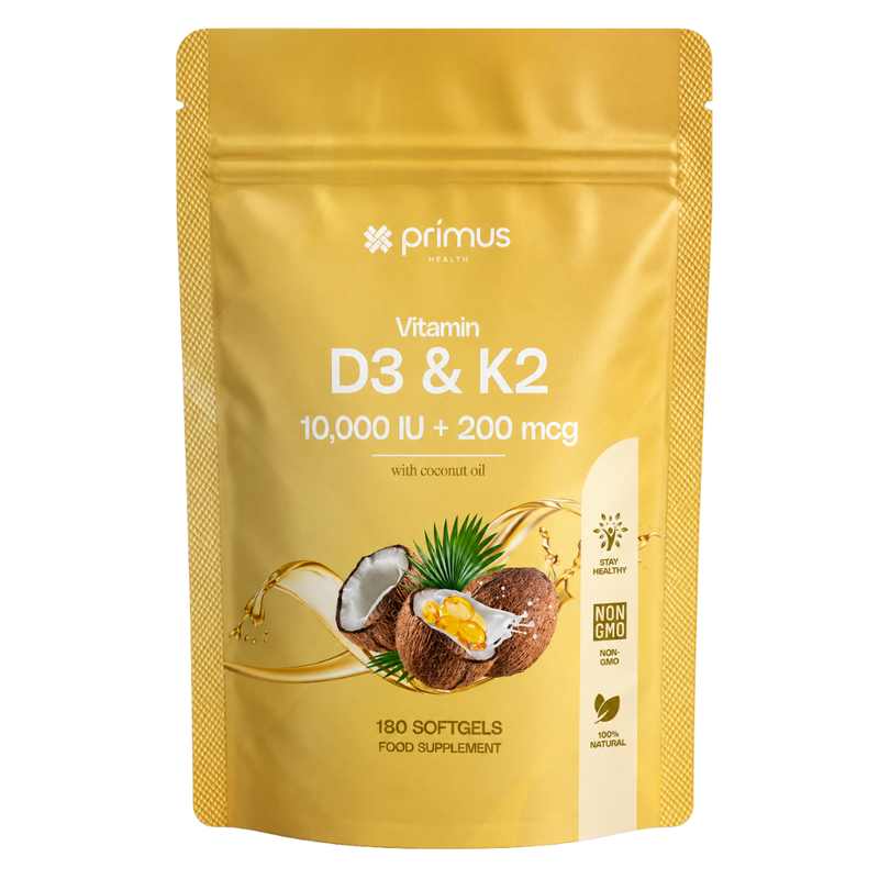Vitamin D3 & K2 — 6 Month Supply